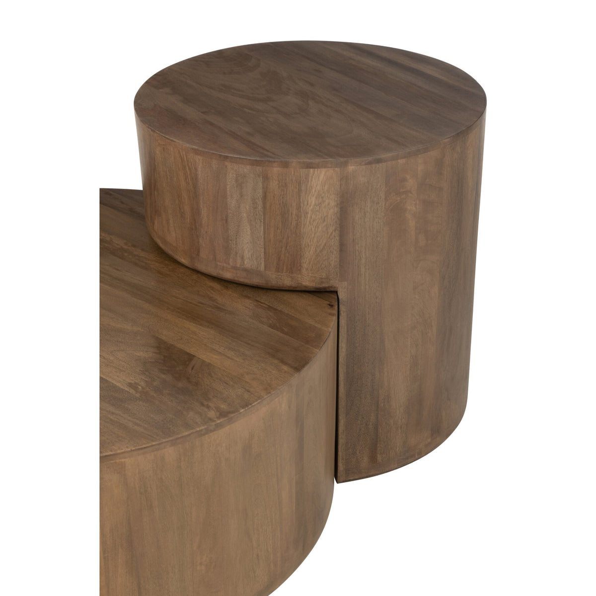 Bijzettafels Toge Mango Hout Bruin Set van 2 J-Line