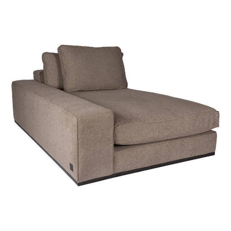 Block Bank - Guard 12 - Chaise Longue Arm Links - Taupe , , PTMD , livinglovely.nl