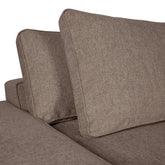 Block Bank - Guard 12 - Chaise Longue Arm Links - Taupe , , PTMD , livinglovely.nl