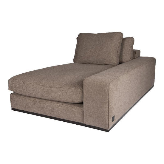 Block Bank - Guard 12 - Chaise Longue Arm Rechts - Taupe , , PTMD , livinglovely.nl