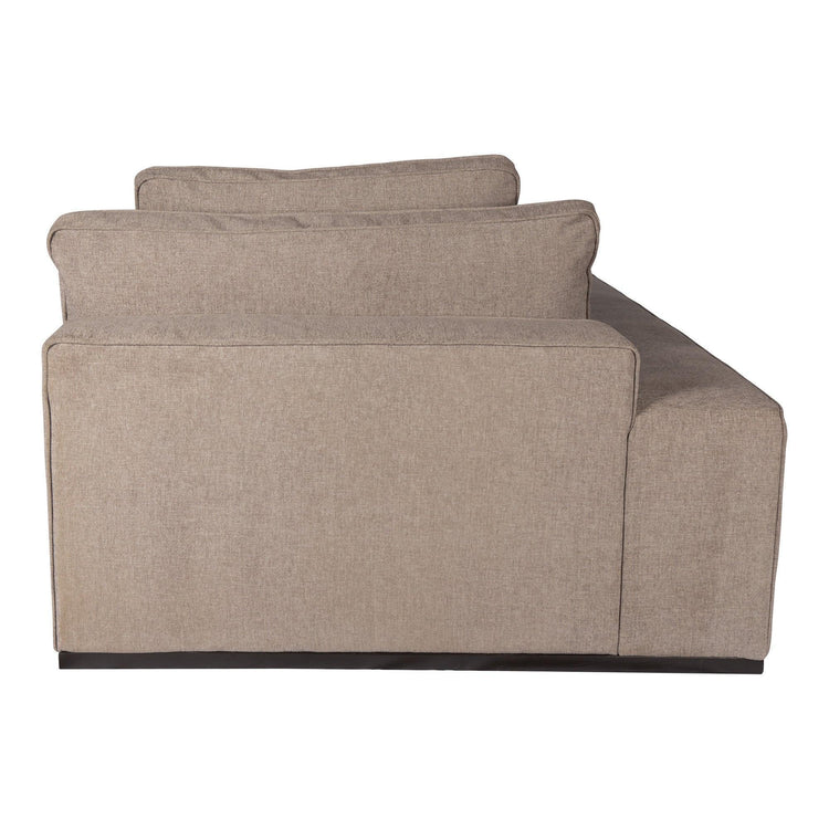 Block Bank - Guard 12 - Chaise Longue Arm Rechts - Taupe , , PTMD , livinglovely.nl