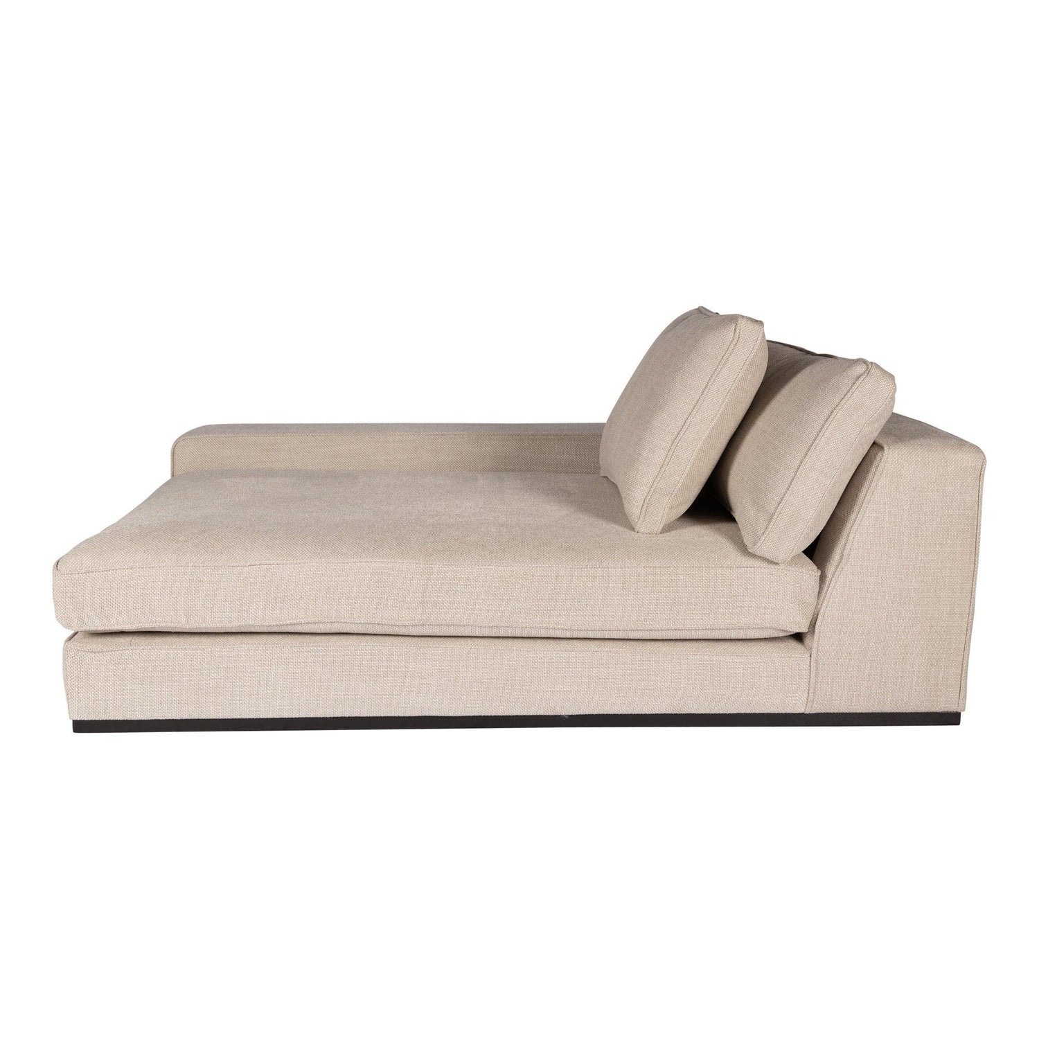 Block Bank - Silent 01 - Chaise Lonque Arm Links - Naturel , , PTMD , livinglovely.nl