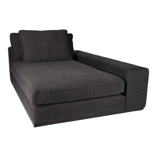 Block Bank - Silent 66 - Chaise Longue Arm Rechts - Graphite , , PTMD , livinglovely.nl