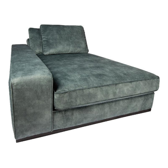 Block sofa - Chaise Longue Arm links- Adore 158 - Petrol , , PTMD , livinglovely.nl