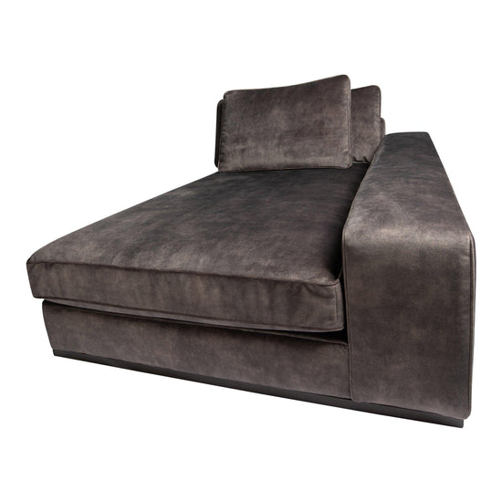 Block sofa - Chaise Longue arm rechts - Adore 68 - Anthracite , , PTMD , livinglovely.nl