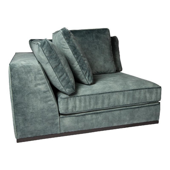 Block Sofa - Hoekstuk -Adore 158 - Petrol , , PTMD , livinglovely.nl