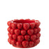 Bloempot Aardbeien Keramiek Rood Large Ø25 cm - Pot - J-Line - livinglovely.nl