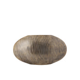Bloempot Jowad laag ovaal S - 45x12x26 cm - Aluminium - Goud PTMD - Pot - PTMD - livinglovely.nl
