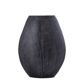 Bloempot Jowad M hoog ovaal - 35x16x46 cm - Aluminium - Grijs PTMD - Pot - PTMD - livinglovely.nl