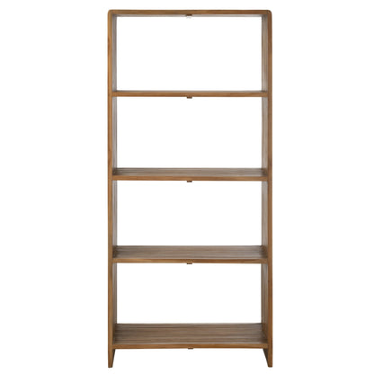 Boekenkast 4 Schappen Gerecycleerd Teak Naturel J-Line