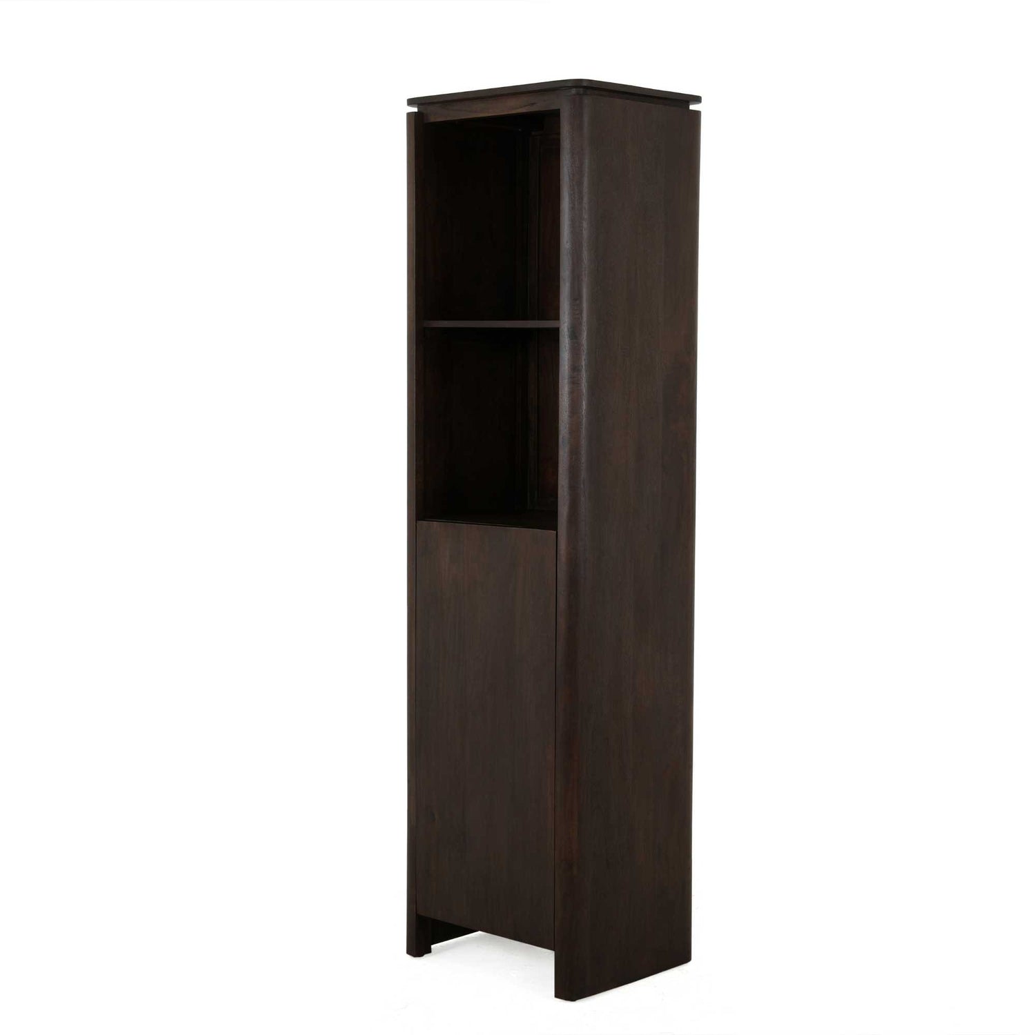 Bruine mangohouten boekenkast Dallas van Starfurn, compact formaat