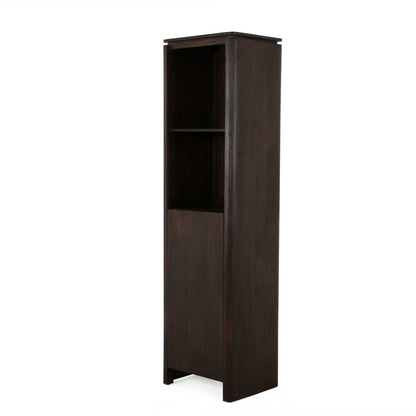 Bruine mangohouten boekenkast Dallas van Starfurn, compact formaat