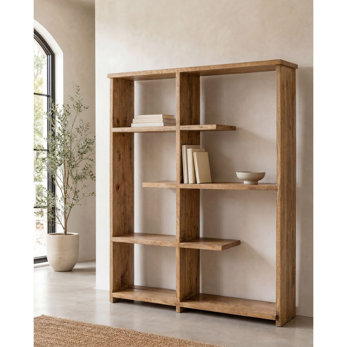 Boekenkast Jeronimo Mangohout Naturel J-Line
