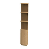 Boekenkast Novero naturel 145cm zijaanzicht