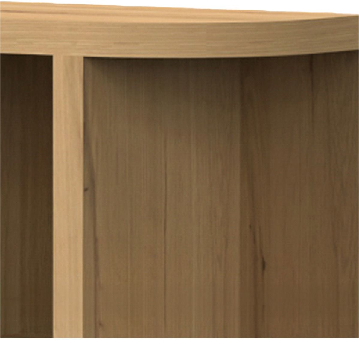 Detail van het eikenhout fineer van de boekenkast Novero naturel