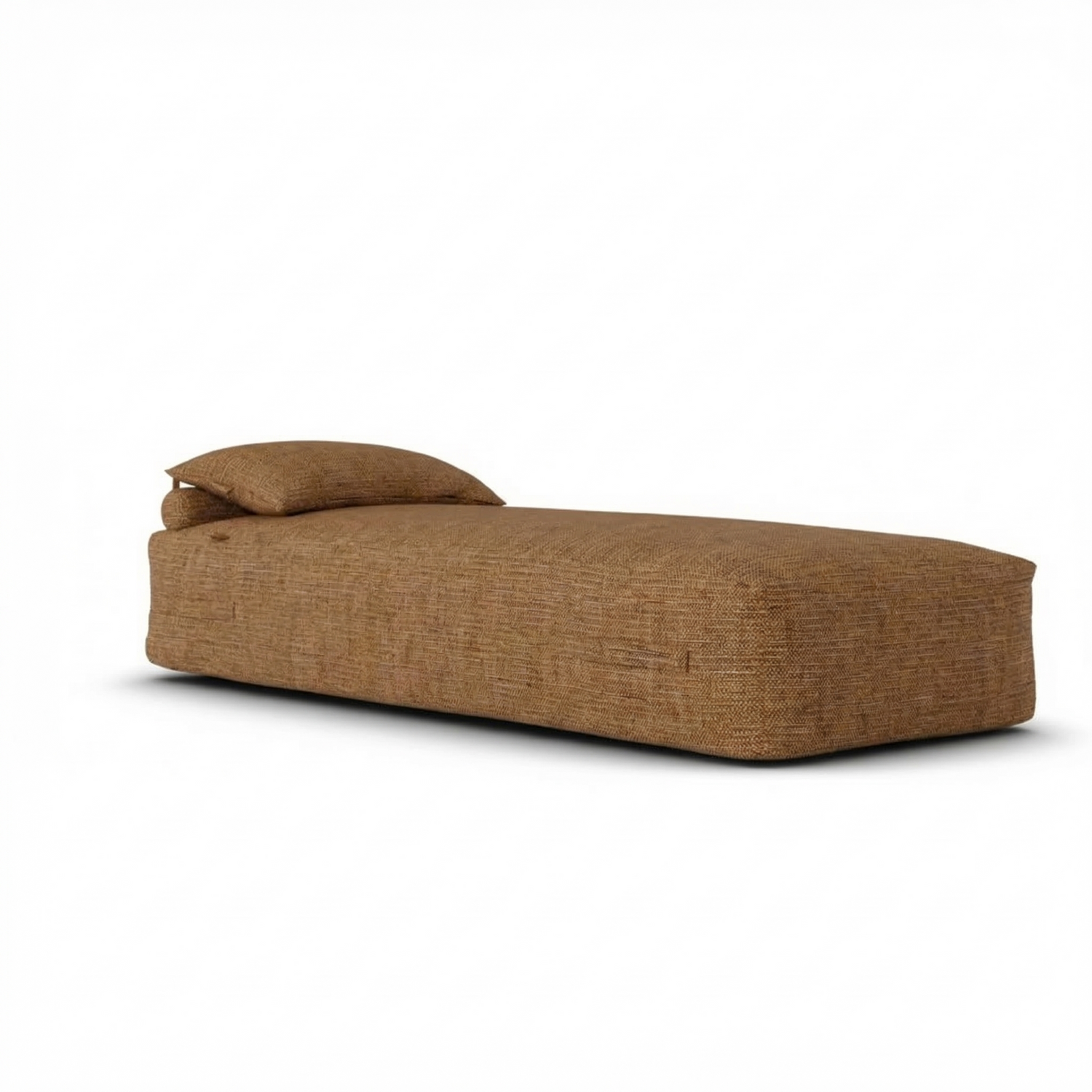 Boho Daybed Terra van Laui Lounge, terracotta outdoor ligbed van geweven waterafstotende stof