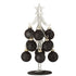 Boom Met Ballen Sterretjes Glas Zwart Small - Kerstdecoratie - J-Line - livinglovely.nl