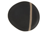 Bord Keramiek Zwart/Taupe Large J-Line - Bord - J-Line - livinglovely.nl