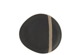 Bord Keramiek Zwart/Taupe Small J-Line - Bord - J-Line - livinglovely.nl