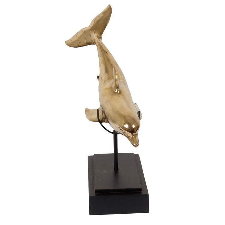 Brass Dolphin On Stand , Ornament , pole to pole , livinglovely.nl