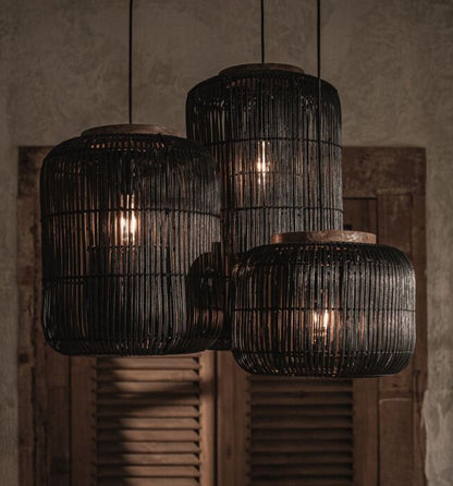 Barrel Hanglamp Charcoal Ø34x26cm dBodhi