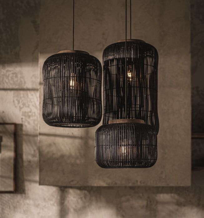 Barrel Hanglamp Charcoal Ø35x64cm dBodhi