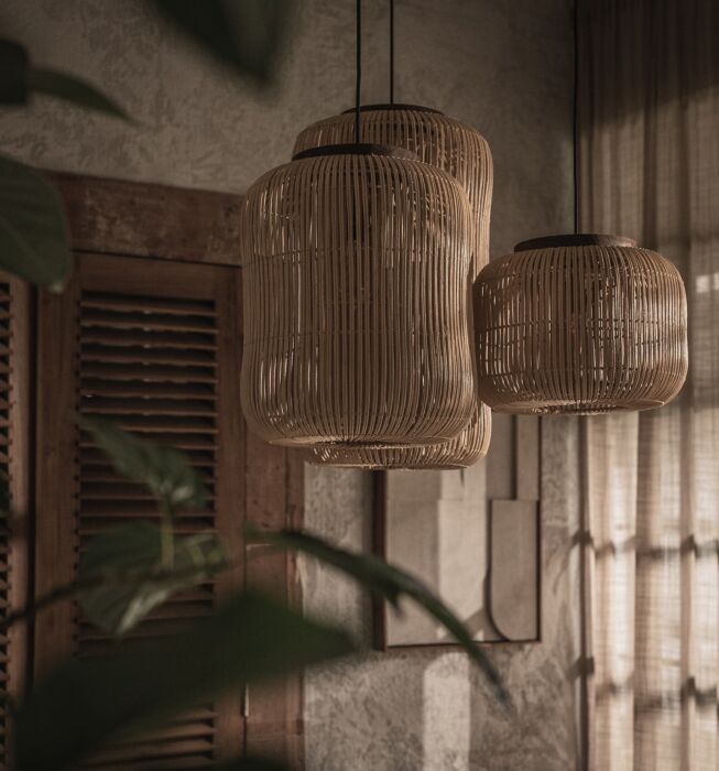 Barrel Hanglamp Natural Ø35x64cm dBodhi