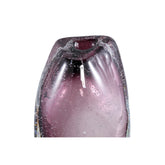 Bryce Purple Thick Angular Glass Vase Regular 13.5x12.5x27cm PTMD - Vaas - PTMD - livinglovely.nl