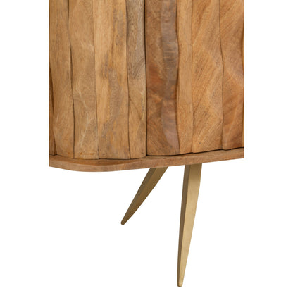 Buffetkast Curve Hout Naturel J-Line