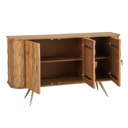 Buffetkast Curve Hout Naturel J-Line