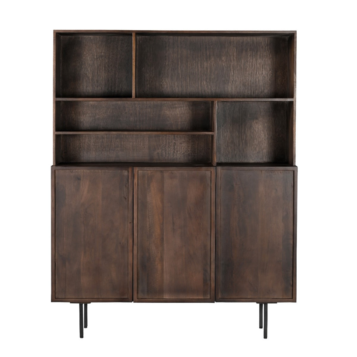 Buffetkast Elan 135cm in chestnut mangohout, L135cm x B45cm x H170cm
