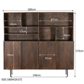 Livingfurn Elan buffetkast 180cm, afmetingen L180cm x B45cm x H172cm