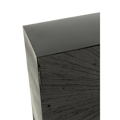 Buffetkast Shanil Hout/Ijzer Zwart J-Line
