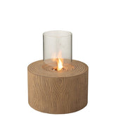 Buitenhaard Trunk Rond Hoog Bruin J-Line - Buitenhaard - J-Line - livinglovely.nl