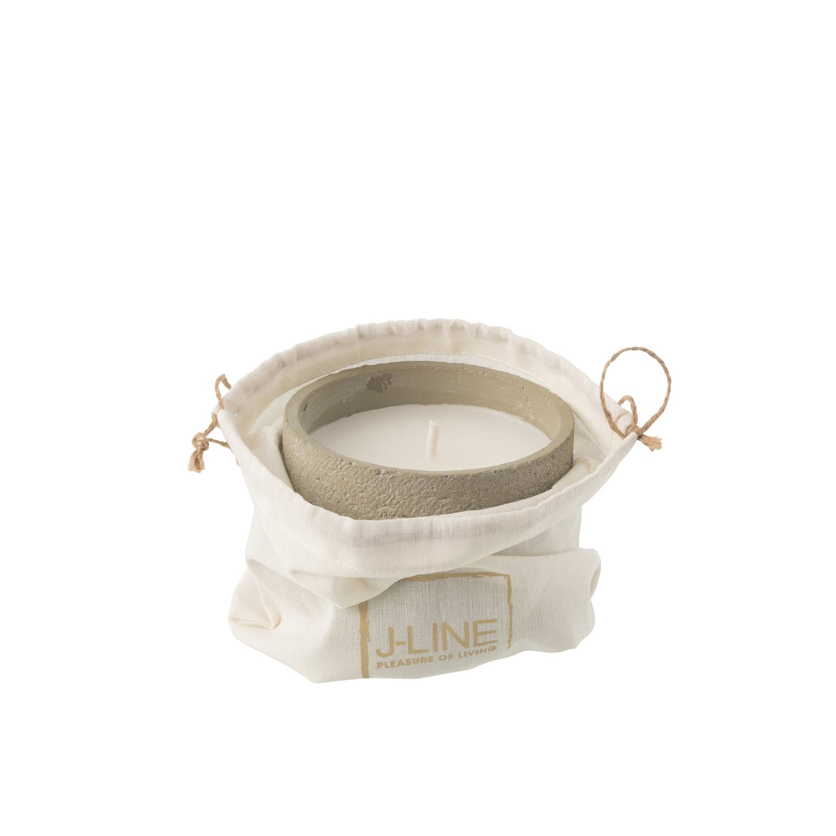 Buitenkaars 16h Rond Paraffine Lichtgroen Small J-Line