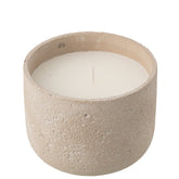 Buitenkaars 47h Rond Paraffine Lichtbeige Large J-Line