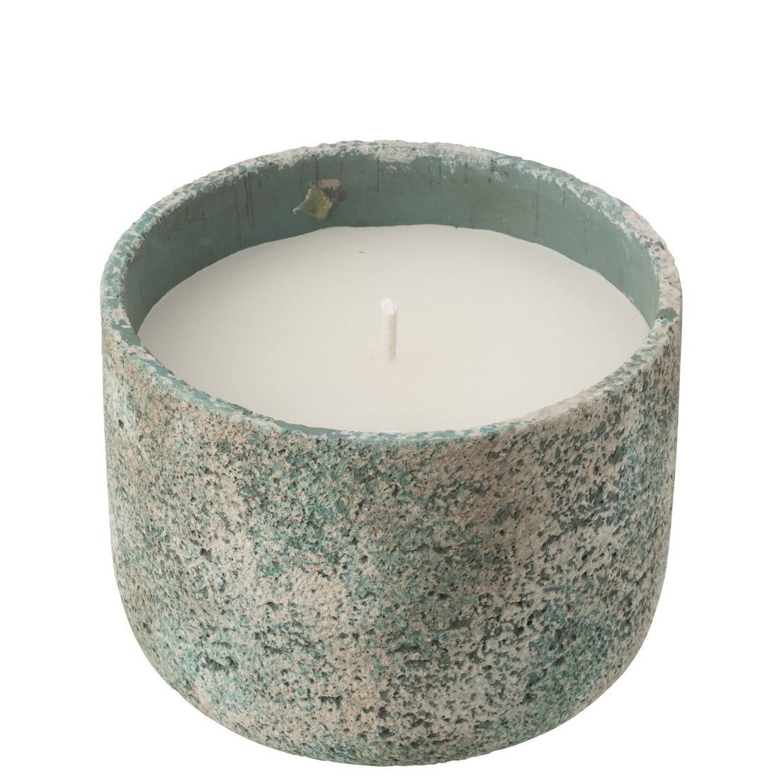 Buitenkaars 47h Rond Paraffine Turquoise Large J-line