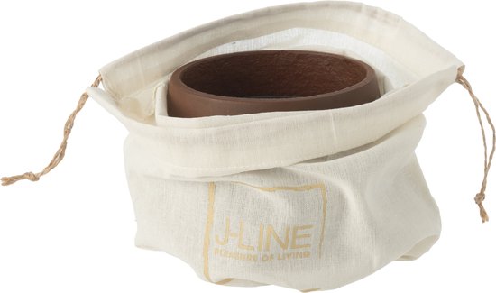 Buitenkaars Cement Bruin Small - 18u - Buitenkaars - J-Line - livinglovely.nl