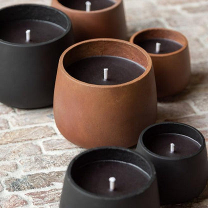 Buitenkaars Cement Zwart Medium - 31u - Buitenkaars - J-Line - livinglovely.nl