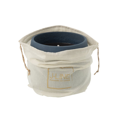 Buitenkaars Cyra Cement Blauw Large 48uur