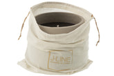 Buitenkaars Cyra Cement Grijs Large 48uur - Buitenkaars - J-Line - livinglovely.nl