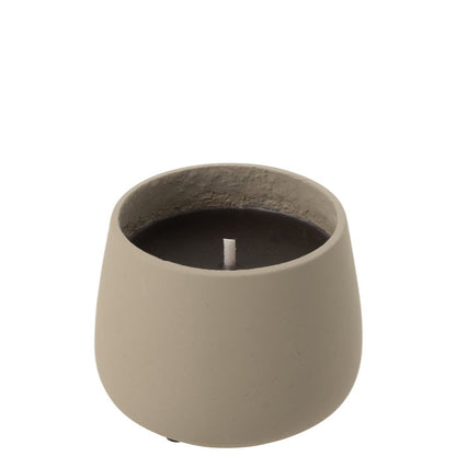 Buitenkaars Cyra Cement Grijs Small 18uur - Buitenkaars - J-Line - livinglovely.nl