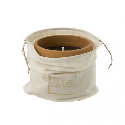 Buitenkaars Cyra Cement Lichtbruin Large - Buitenkaars - J-Line - livinglovely.nl