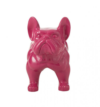 Bulldog Fuchsia L88cmxB38cmxH63 J-Line - Beeld - J-Line - livinglovely.nl