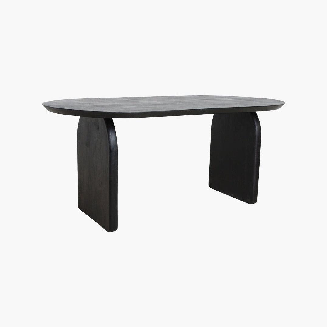 Bullnose Eetkamertafel Black Raw Materials - Eetkamertafel - Raw Materials - livinglovely.nl
