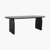 Bullnose Eetkamertafel Black Raw Materials - Eetkamertafel - Raw Materials - livinglovely.nl