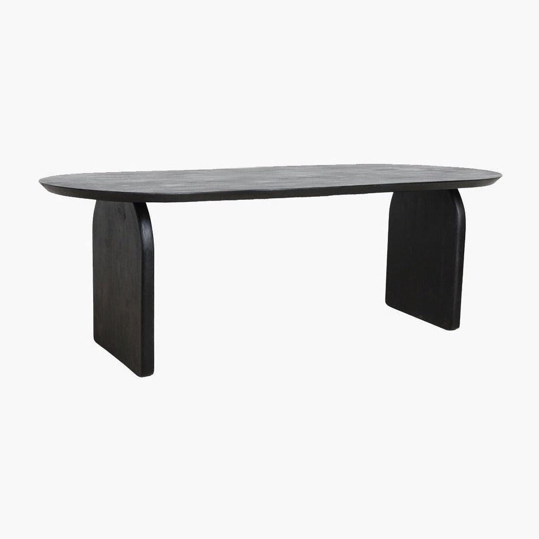 Bullnose Eetkamertafel gesloten Base Black , Eetkamertafel , Raw Materials , livinglovely.nl