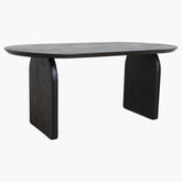 Bullnose Eetkamertafel gesloten Base Black , Eetkamertafel , Raw Materials , livinglovely.nl