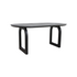 Bullnose Eetkamertafel Open Base Zwart Raw Materials - Eetkamertafel - Raw Materials - livinglovely.nl