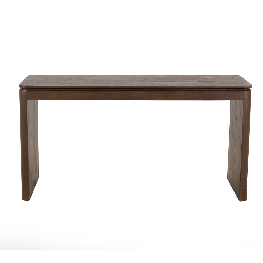 Bureau Dallas van Starfurn, werkplek van bruin mangohout van 130 cm breed